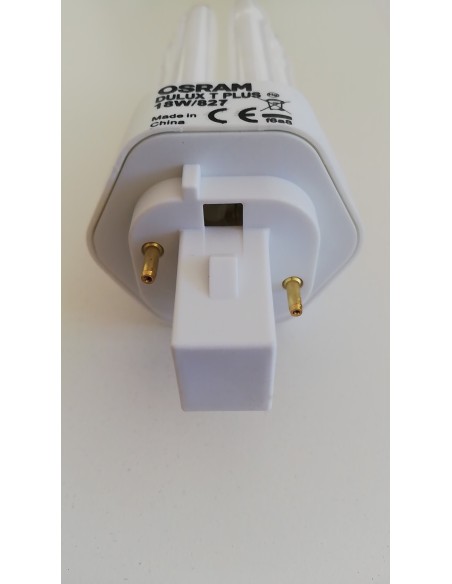 Ampoule Osram DT18827 Dulux-T Plus GX24D-2 18W/827 avec démarreur 2 broches